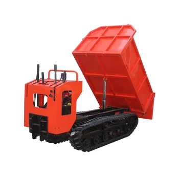 Cheap 500kg 800kg 1000kg 1ton-8ton track dumper mini crawler transporter rubber dump trucks for sale