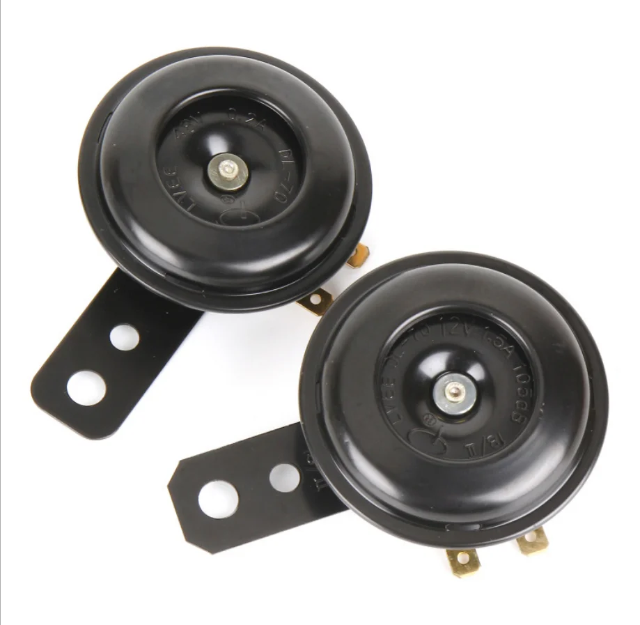 
 Универсальные мотоциклетные электрические звуковые сигналы, Громкий Комплект 12 В 1,5 А 48 в 0,2 а 105 дБ, Водонепроницаемые Круглые громкие колонки  