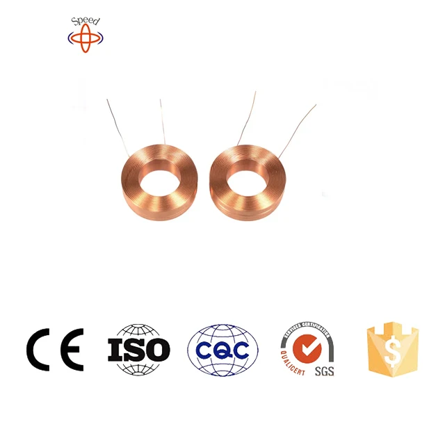 OEM ODM 5uH 25mm Radio Flyback Electric Magnetic Induction Hollow Smart Phone Watch Qi Standard Wireless Charging Coil Inductor