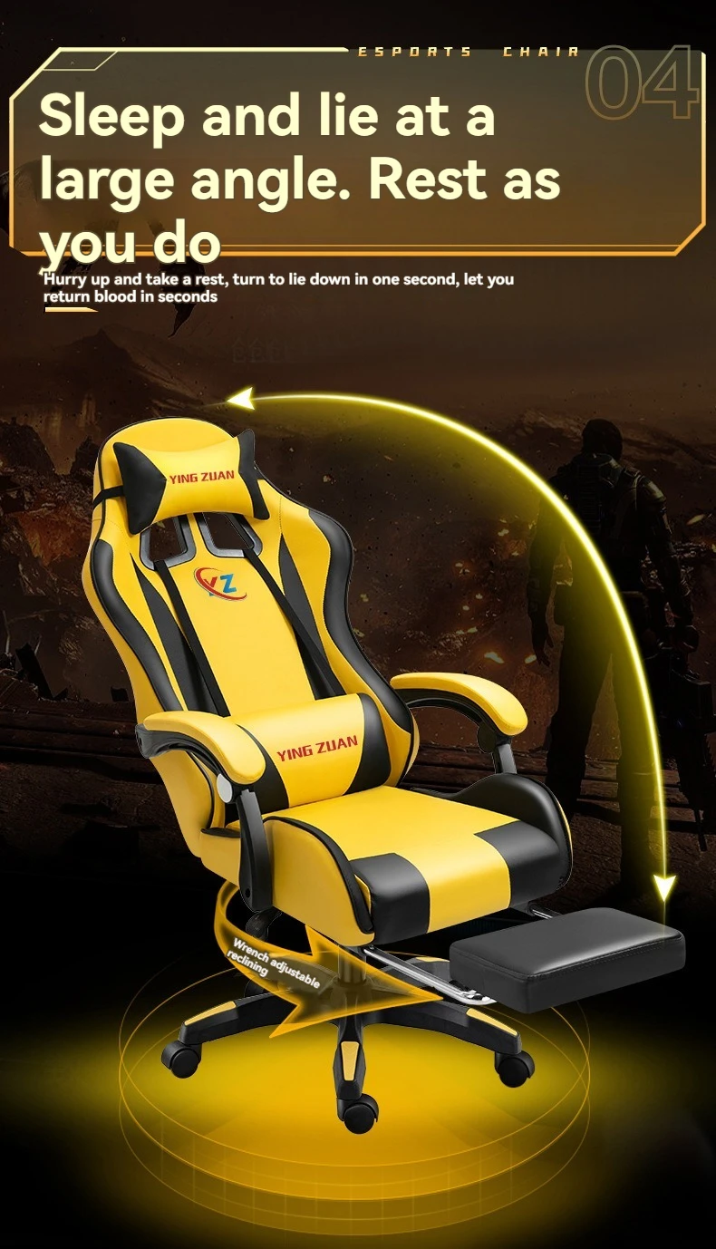 Office Racing Computer Reclining Pu Leather Gamer Gaming Chair High Quality Luxury Game Chair