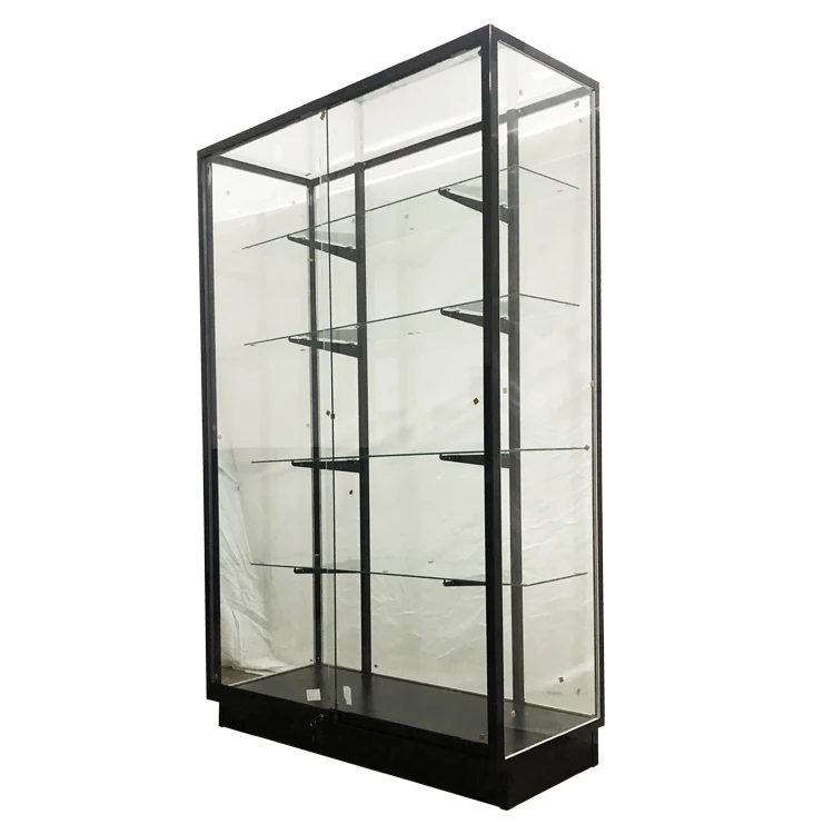 New  Design Full Vision Wooden Cheap  Display  Glass showcase / Store Fixture