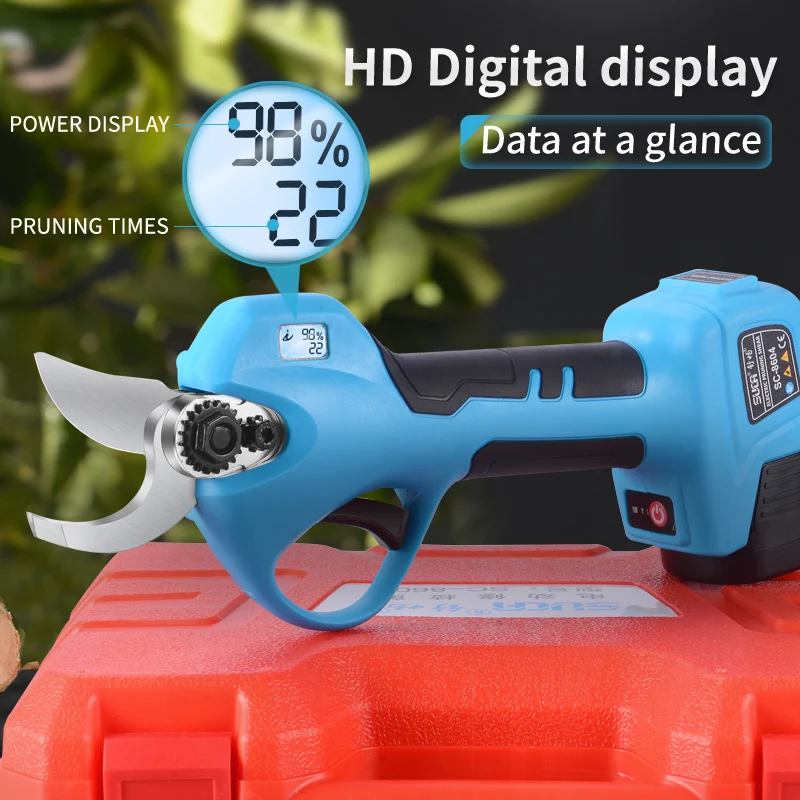 Battery Pruning Shears Powerful  Operated Shears Tree Branches Powered Cutter