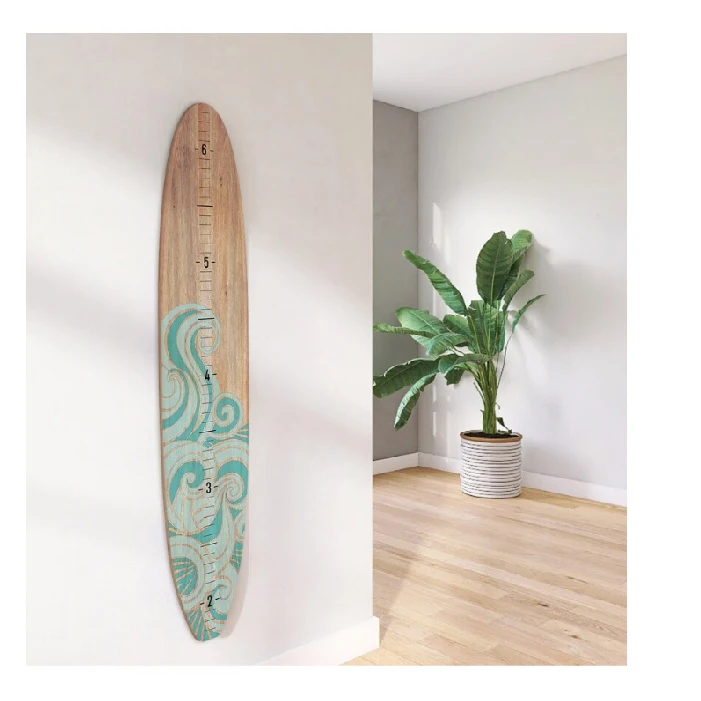 Longboard Height Chart Ocean Themed Nursery The Seaside Series Of