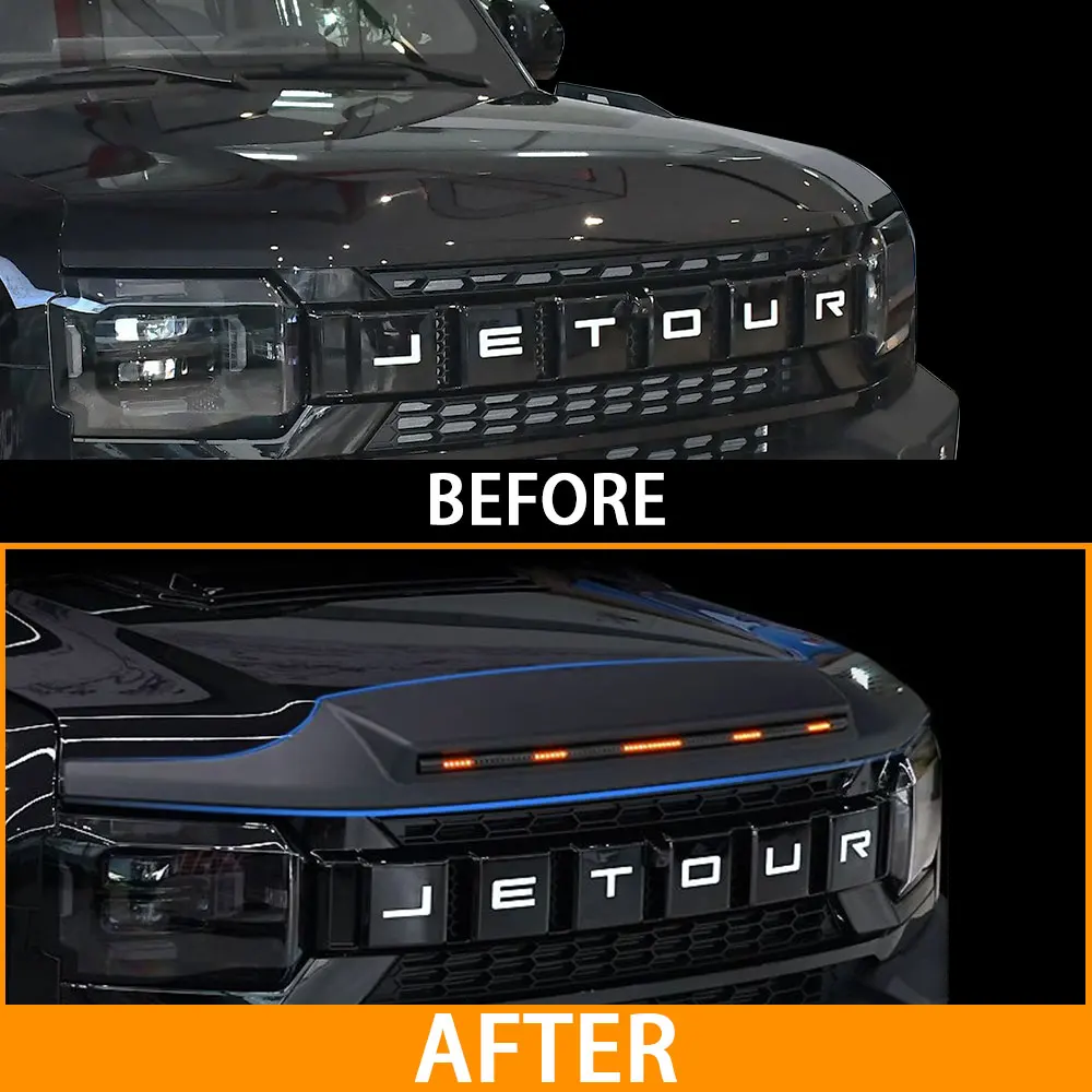 Car Parts BodyKit Upgraded Ventilation Bonnet Gravel Sand Fender for T2 Jetour Traveler 2024