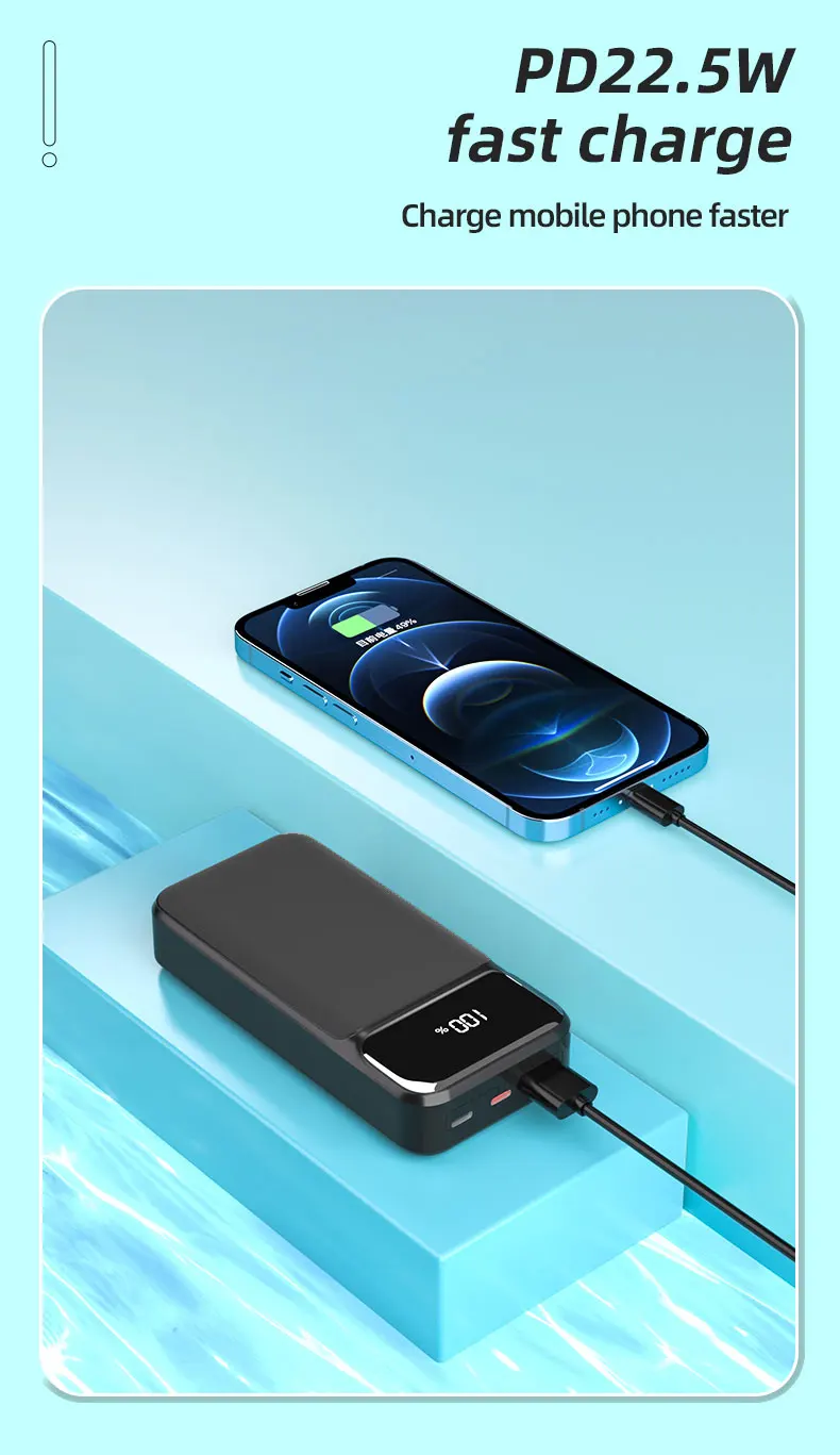 2023 Easy To Travel Carry Powerbank Univer0sal With Led Display