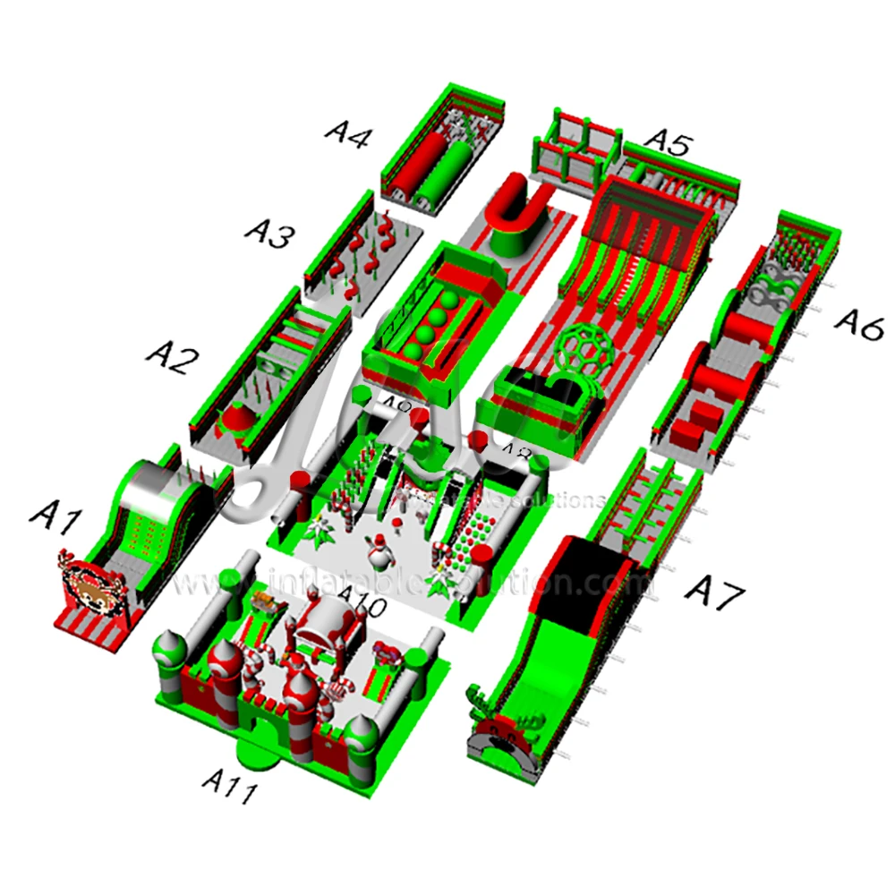Newest Design Giant Indoor Playground Equipment Inflatable Theme Park