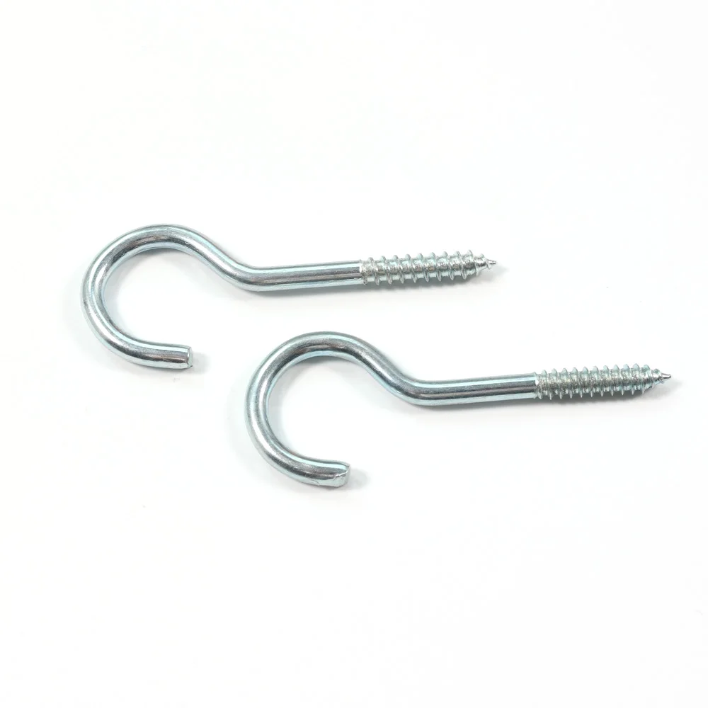 Custom Galvanized Sheep Eye Self-Tapping Screw With Circle Light Hooks Loop Ring Nail M3 M5 M8 Thread Sizes Sheep Horn Eye Bolt