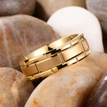 Ready to Ship Tungsten Carbide Ring Luxury Brick Design 18K Gold Grooves Mens Womens Wedding Band Fashion Jewelry Rings Gift
