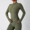 6116 Camicia a maniche lunghe + 6116 Pantaloni lunghi-Verde militare