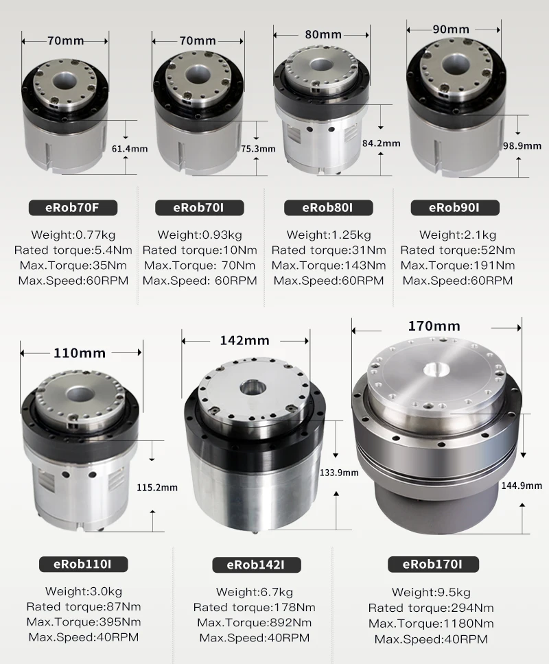 Low cost erob80 robot arm joint modular joint robot actuators servo motor