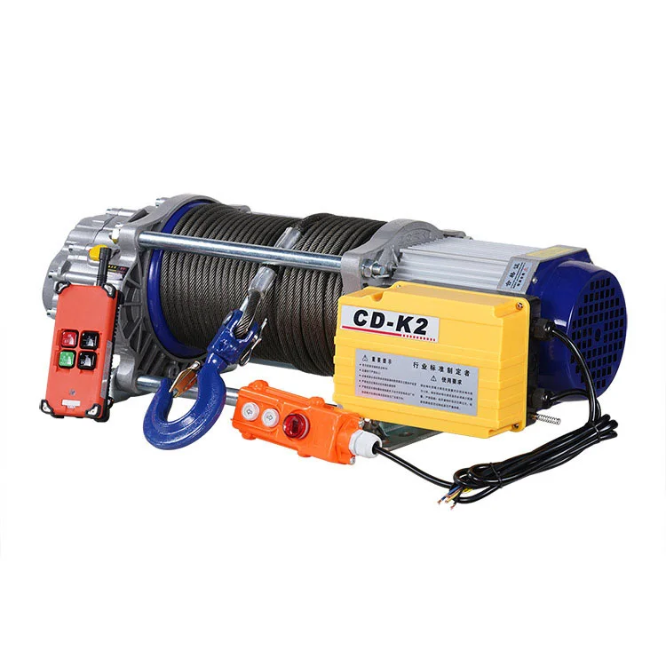 CD Type 2 Ton Electric Winch Wire Rope Drum Hoist for Traction and Lifting Maximum Length 300M