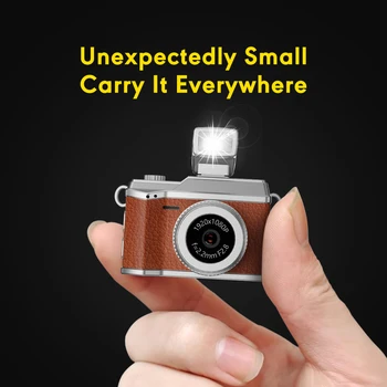 New 1080P HD 2MP CMOS Sensor Compact Keychain life Camera Video Recorder Mini Thumb Camera with Fill Light for Decoration Life detail image