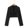 Black short blazer