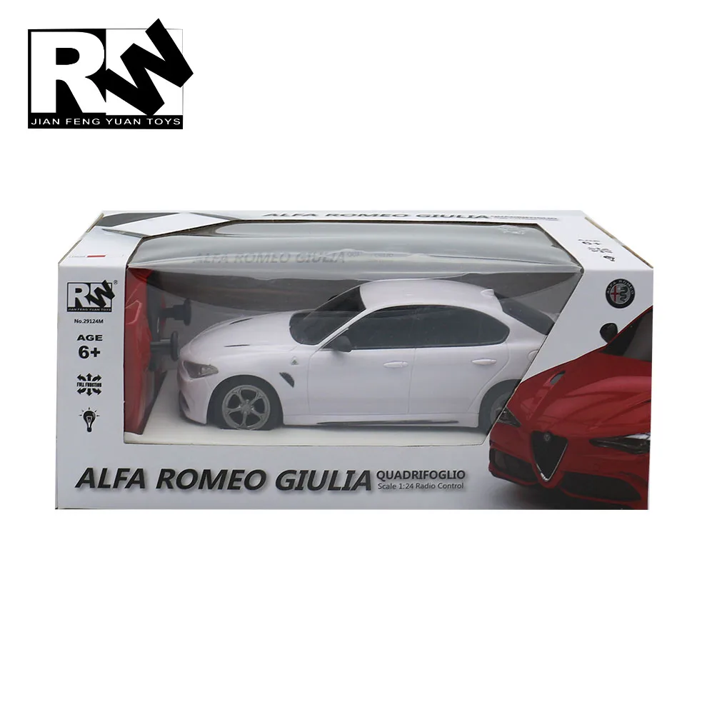 Jianfengyuan Toy RW Licensed RC Car Toy 1/24 Alfa Romeo