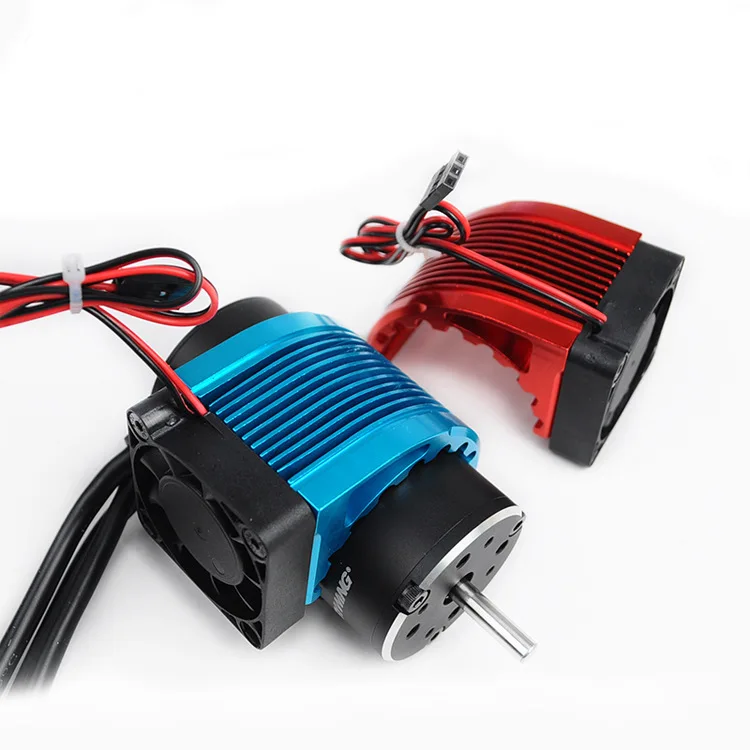 Heat Sink Alluminio Per Auto Radiocomandate Dissipatore In Alluminio Con Ventola 5V Per Motori RC 1/10 - Dimensioni Per Motori 540, 550, 3650 Ventola Raffreddamento Motore
