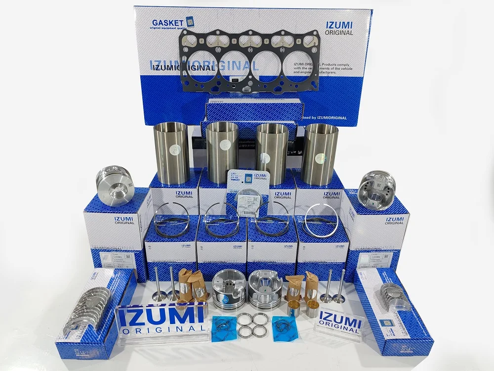 IZUMI Original Engine Rebuild Kit 4JG1 4JG2 4JB1 4JJ1 4BA1 Liner Kit 4HF1 4HE1T 4BD1 ISUZU Overhaul Repair Kit