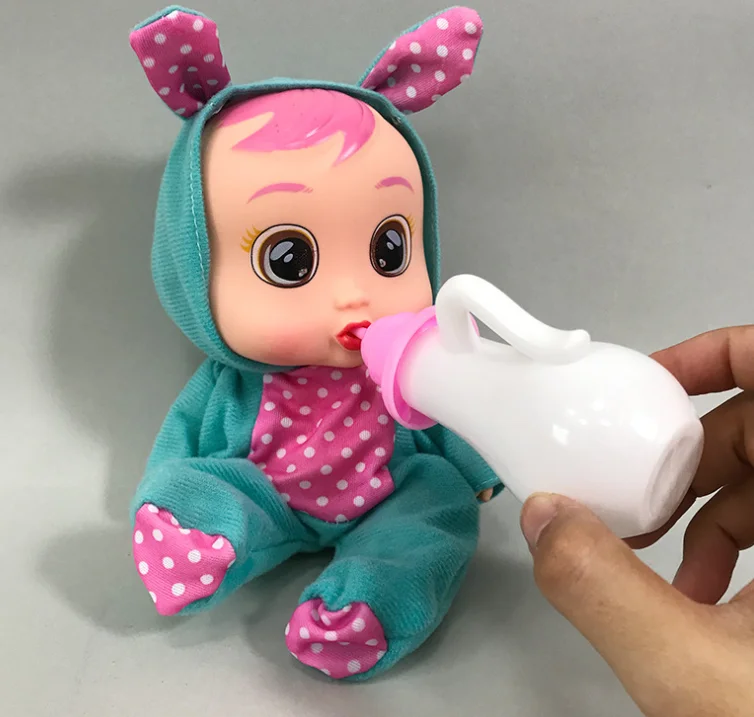 Плачет Кукла-младенец с соской бутылки для детей слезы куклы игрушка «сделай сам» Cry куклы дети станут отличным подарком на день рождения или Рождество