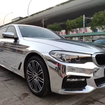 Factory Price Car Body Color Change Glossy stretching Silver Mirror chrome  wrap vinyl car