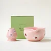 Zxl concave mouth powder bowl stand flower figure style four