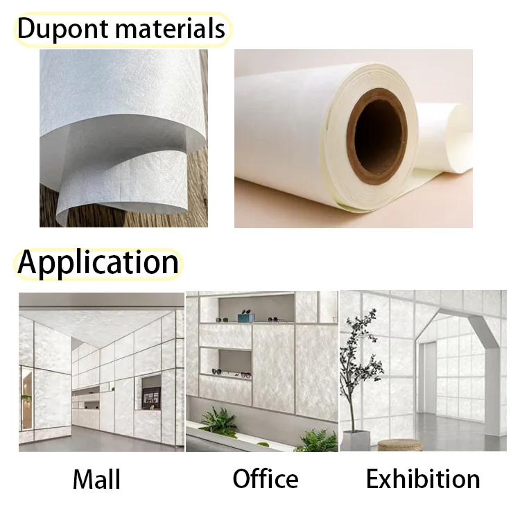 product raw material dupond paper hanging business trade fair office signage led tyvek lightbox dupond light box-3