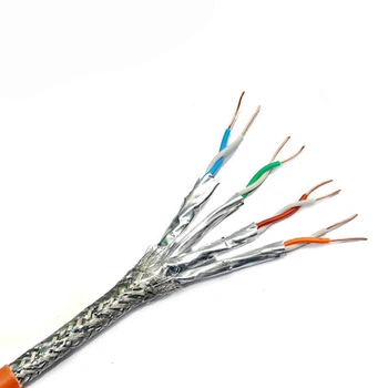 40G high speed 2000Mhz double shielded 22AWG 23AWG SSTP CAT 8 SFTP CAT8 CAT7E ethernet function network cable