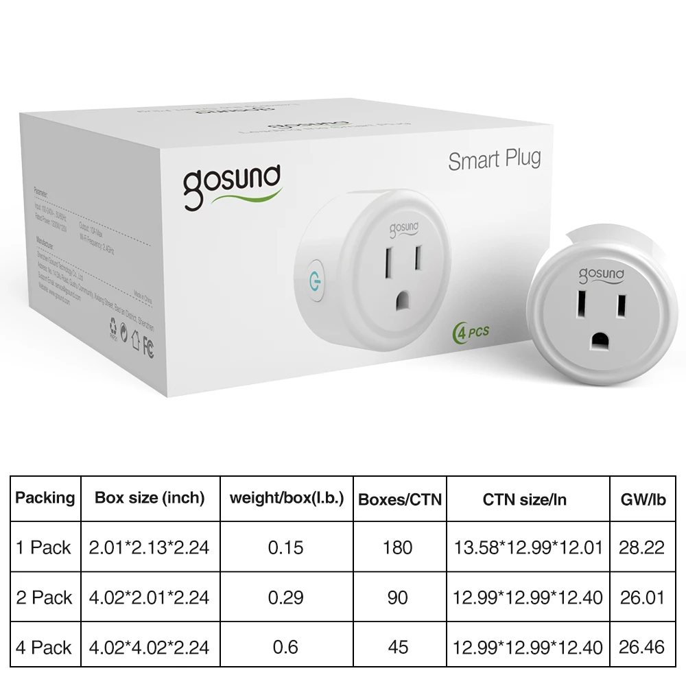 Enchufe Inteligente Gosund Smart Outlets And Switches Gosund