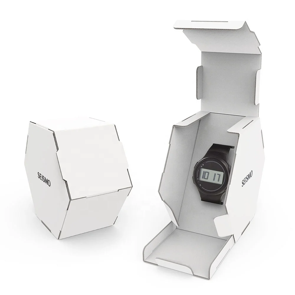 Seismo Package Custom High Quality Eco Friendly Packaging Corrugated Paper Box for Watch Box