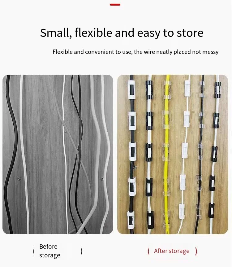 Desktop data cable storage and arrangement of self-adhesive wire desktop fixer wire trimming and winding device wire fixer factory