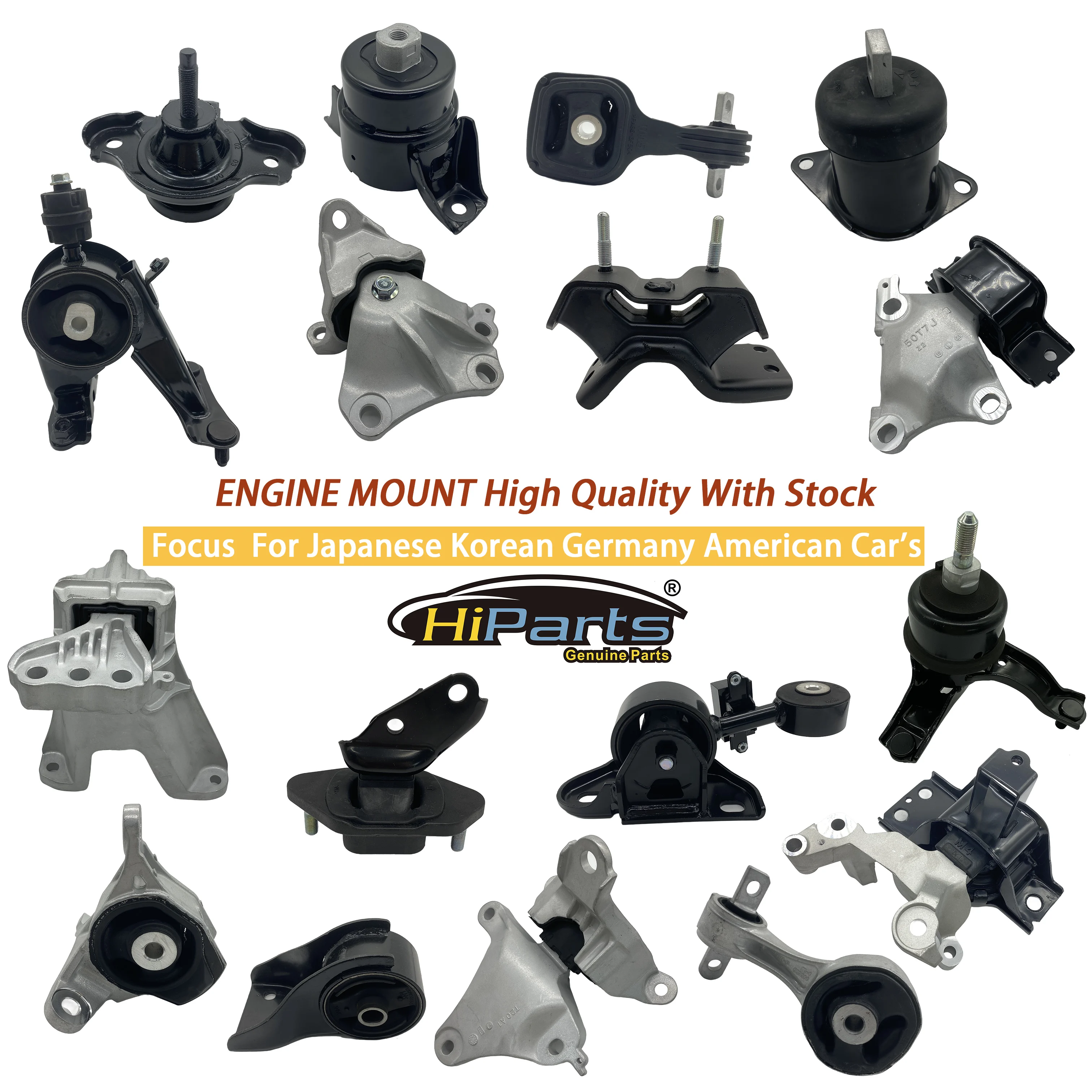 Hiparts Engine Support Feet for Toyota Cars - Reliable Parts