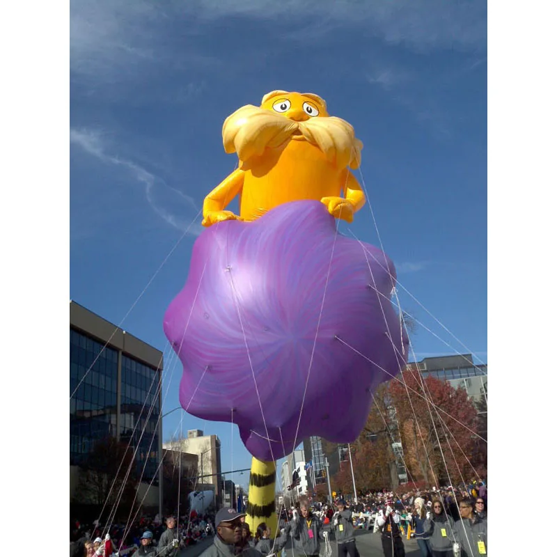 Advertising Inflatable Helium Lorax Balloon Inflatable Lorax Cartoon Character