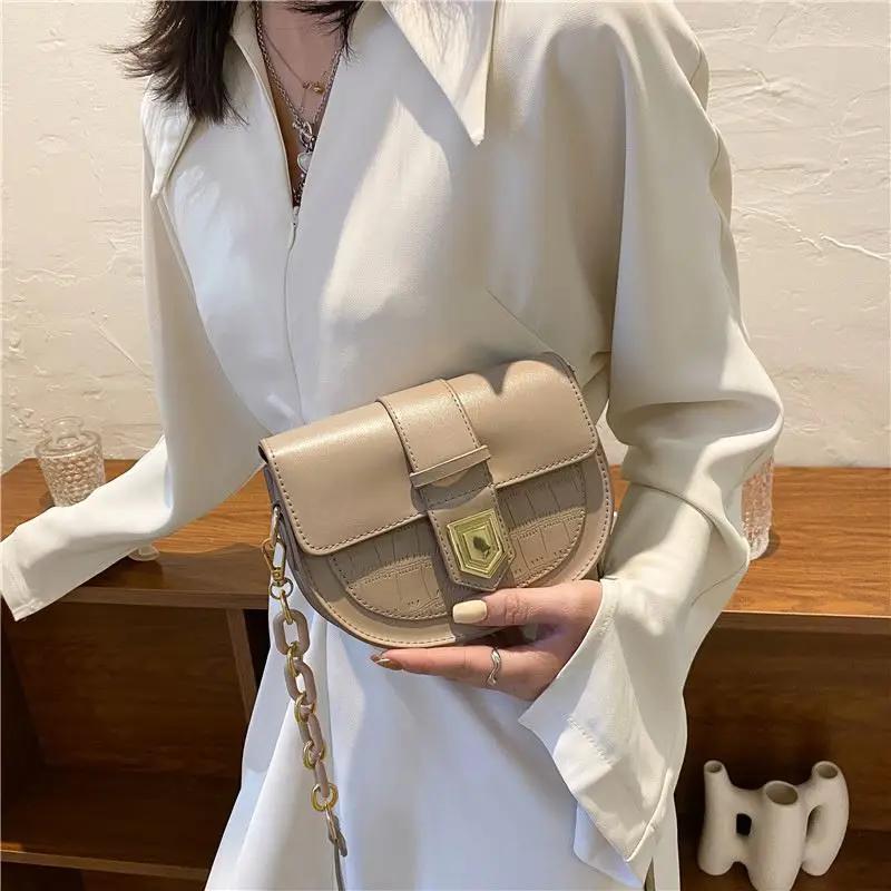 Hot Sale Factory Direct Customized Retro Stone Pattern Women Small Bike Seat Saddle Frame Bag Made In China