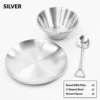 Set A-silver three-piece set