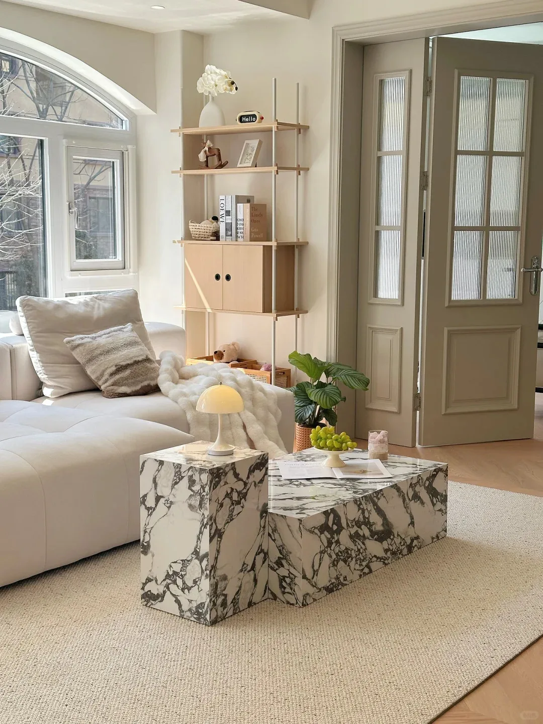 product paia stone luxury natural customized calacatta viola marble modern marble stone furniture low plinth coffee table living room-9