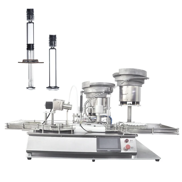 Automatic high-precision desktop pre-filling machine, 1ml disposable glass tube pre-filling machine