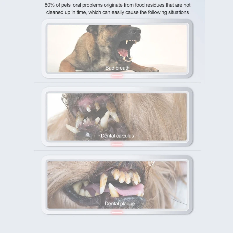 Pet tooth cleaning wet towel double tooth cleaning finger cover cat oral cavity dog tooth cleaning fresh breath products