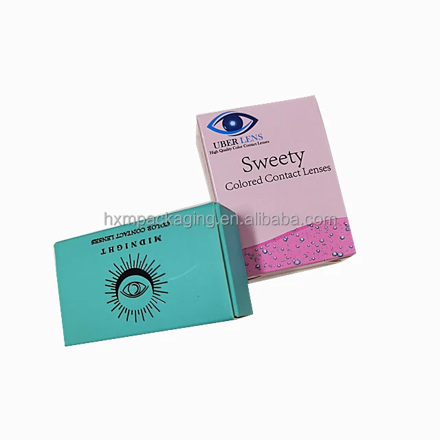 Eyeshare Printing Custom Practical Colored Contact Lens Packing Box Contact Lenses Packaging Box Color Contact Lens manufacture