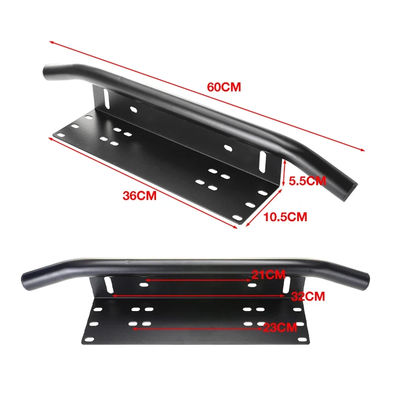 For Chevy Pickup Truck SUV Car Bull Bar Bumper License Plate Light Mount Bracket - Foto 9