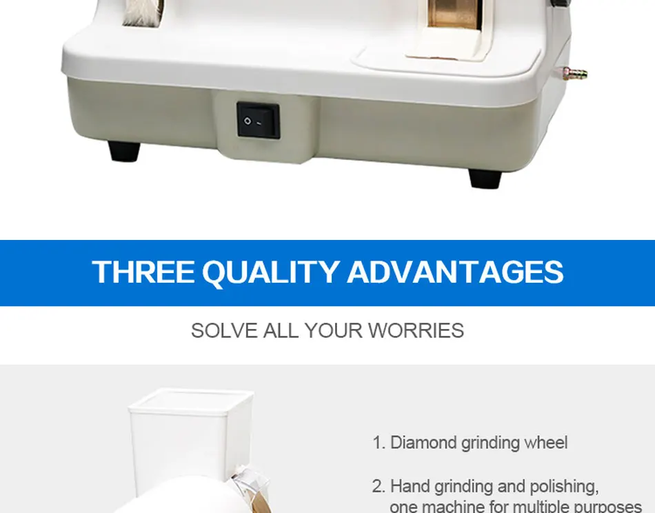 LY-5D-35WV Hand Lens Edging Polishing Machine Optical Manual Grinder Polisher