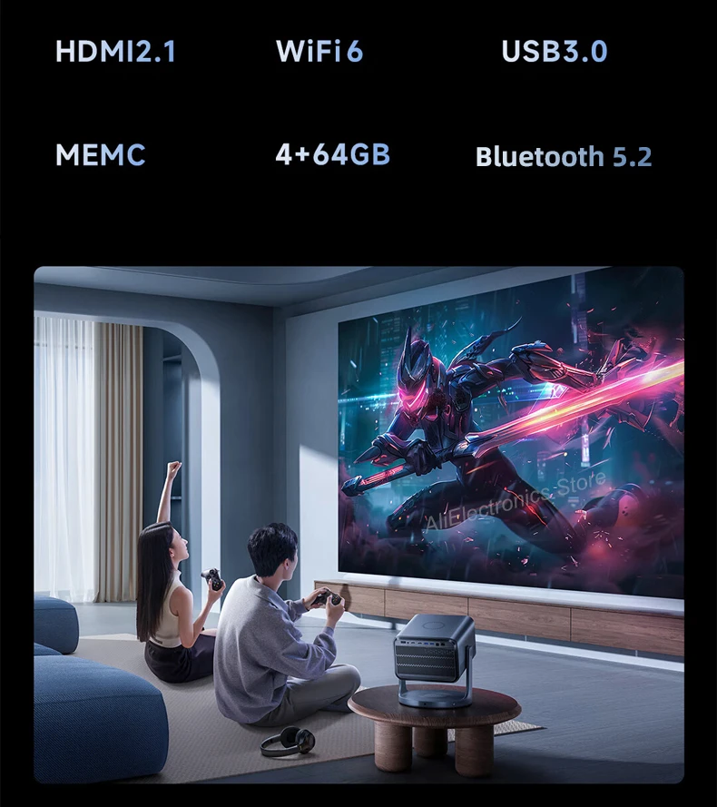 Hisense Vidda C2 Pro Triple Color Laser 4K Projector RGB Video 3D Beamer Optical Zoom Android Cinema for Home Theater 240Hz