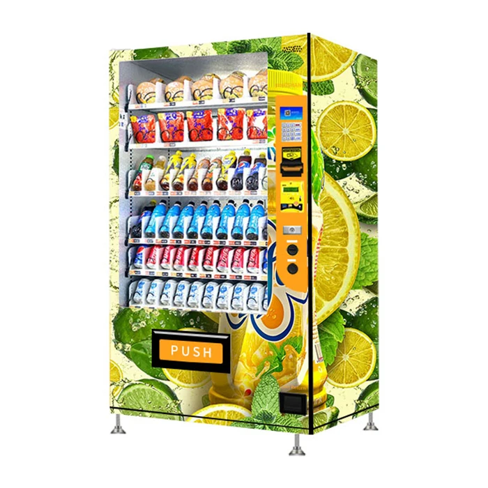 Conveyer Belt Aisles with Elevator Lifting Freeze Soft Ice Cream Vending Machine