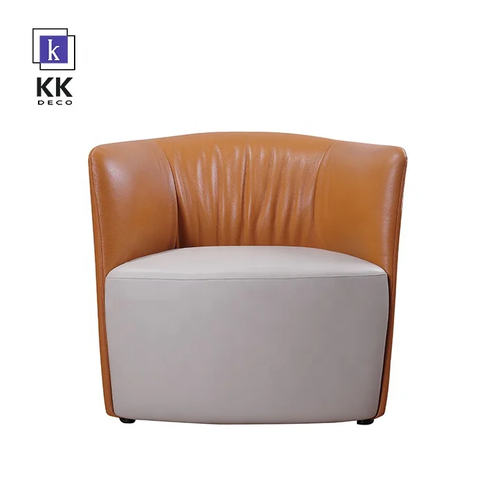 Executive Living Room Furniture Leather Ergonomic Chair Single Sofa