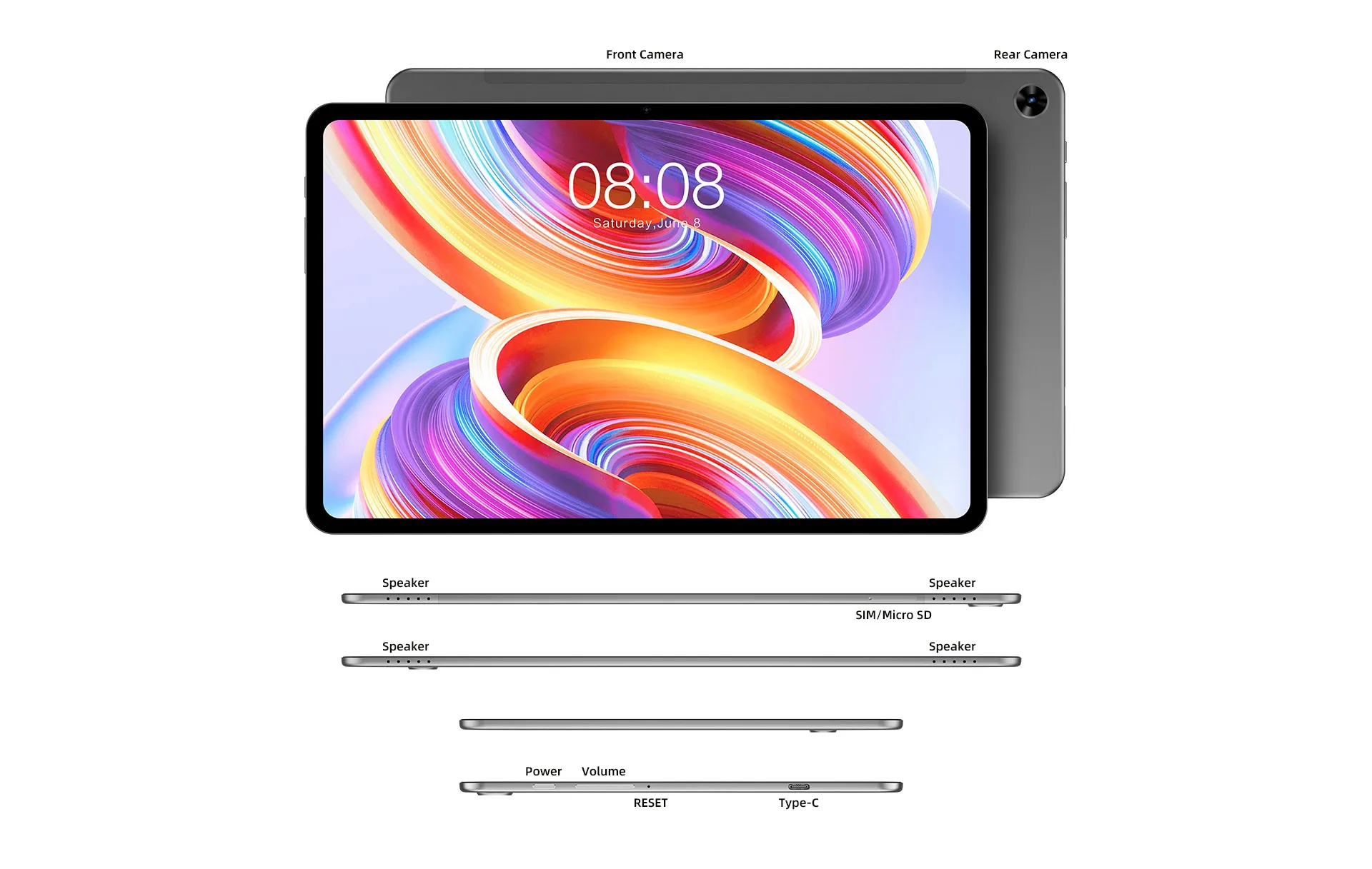 2022年新型Teclast T50 4G通話タブレットPC 11インチ 8GB+128GB