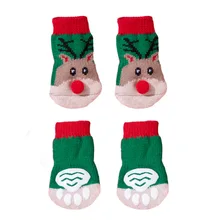 Christmas Pet Socks - Anti-slip and Warm for Indoor Use - Christmas Festival Series Dog Socks