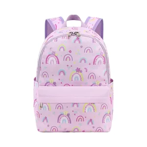 2026 New Rainbow Pink Cute Toddler School Bag Backpack Perfect for Girls Small  School Bookbags Age 1-3 Daycare Nursary  Kids