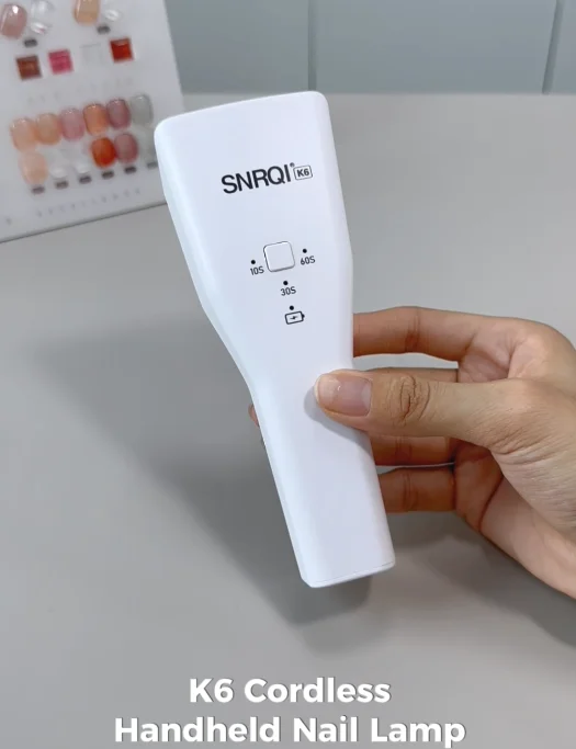 SNRQI Rechargeable UV LED Nail Lamp - Portable, Handheld 9W Nail