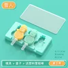 Naughty orange mold lid-popsicle stick-snowman ice cream