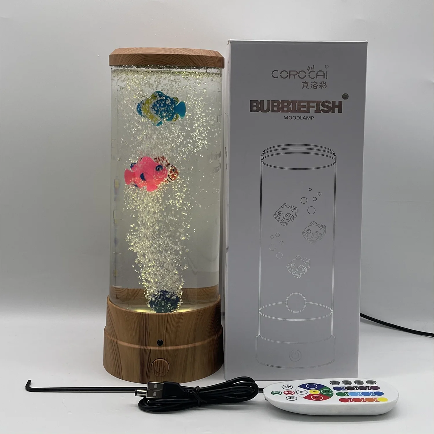 12'' Colorful Bubble Fish Lava Lamp For Home Office Decoration Lava Night Lamp Buy 12