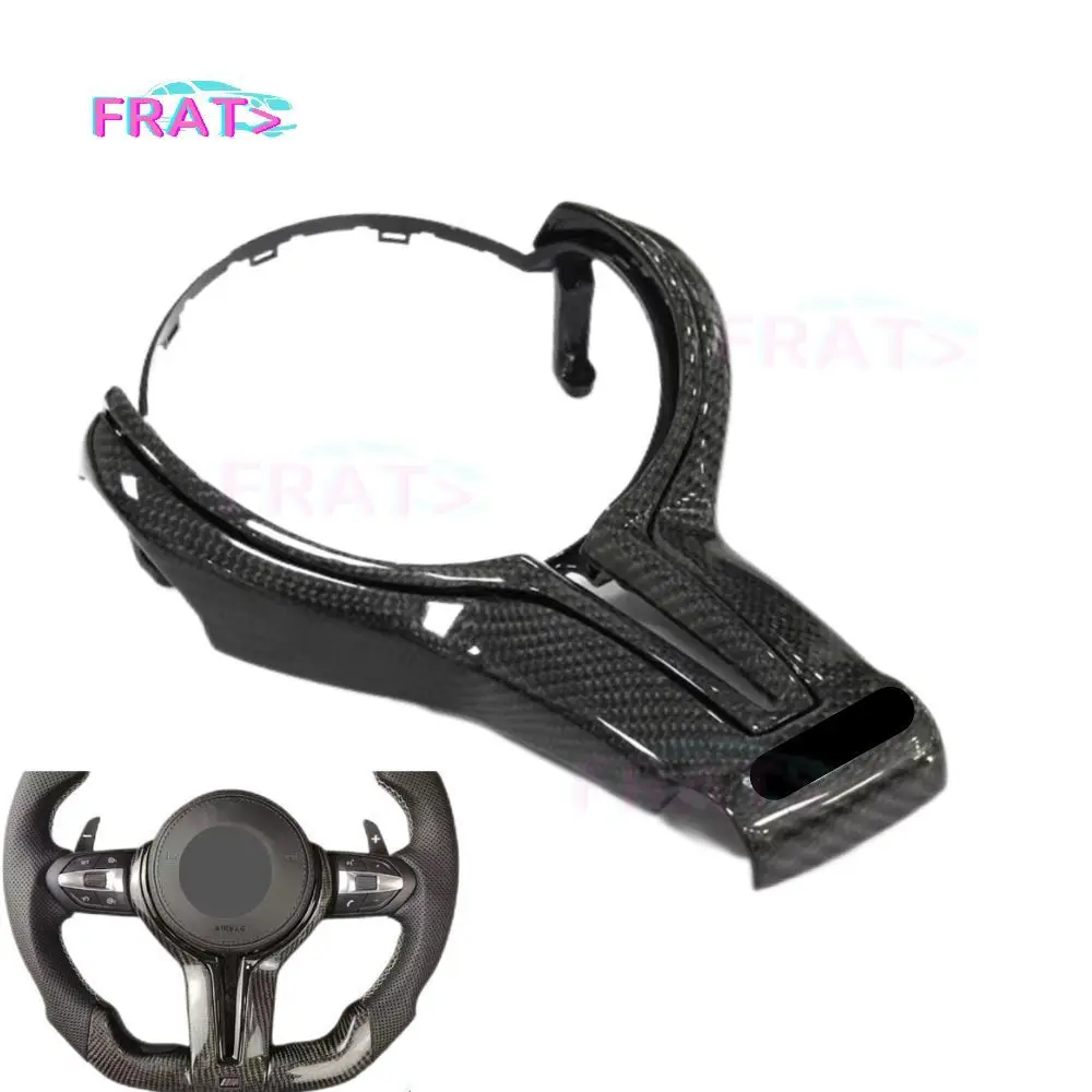 thumbnail image 2 of R44 BMW M SPORT STEERING WHEEL TRIM INSERT IN GLOSS CARBON FIBRE 2 of 14