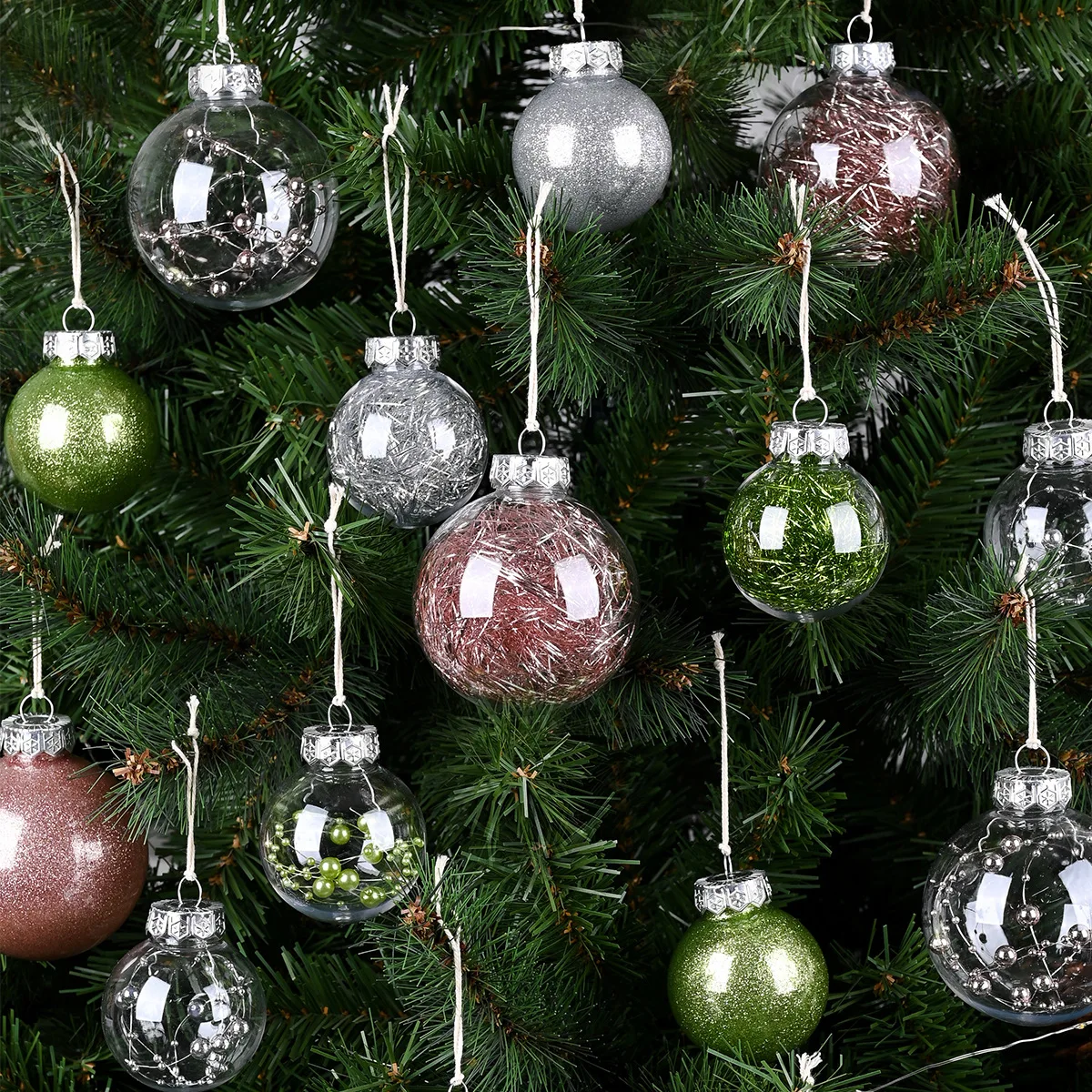 Christmas Ball Ornaments Shatterproof Plastic Christmas Ornaments Hanging Ball Decorations for Xmas Tree