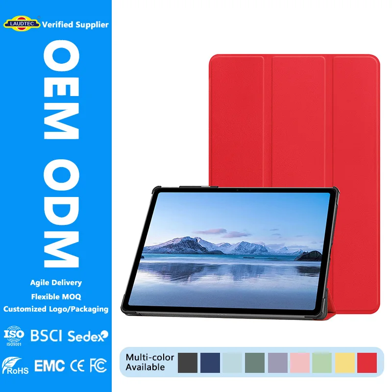 Shockproof Tri-Fold Stand Tablet Case for iPad Air Pro Mini Smart PU Leather Cover Magnetic Wireless Charge Pencil Holder Shell